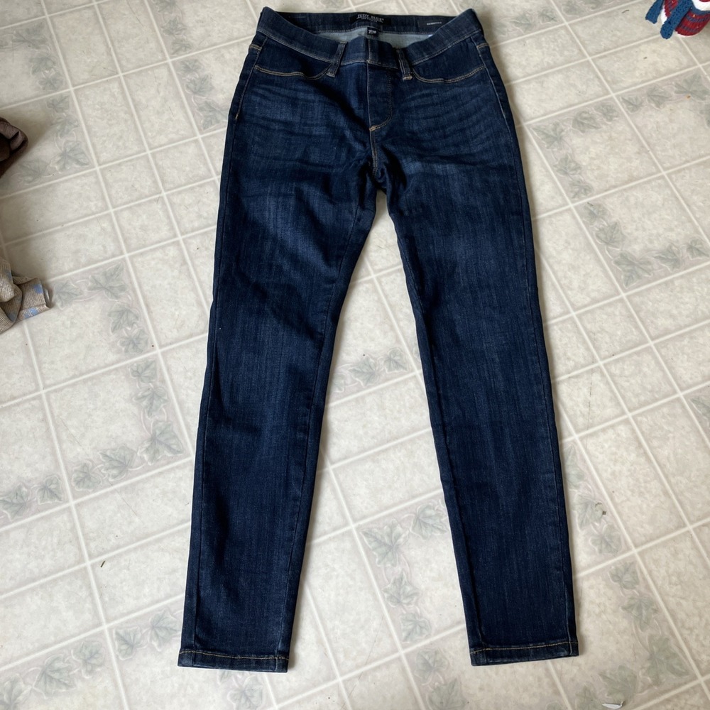 Judy Blue Jeans Womens 7 / 28 Blue Pull On Skinny Fit Stretch Denim Faded